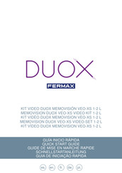 Fermax DUOX VEO XS 1L Guía Inicio Rápida