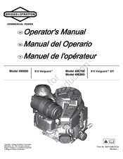 Briggs & Stratton Vanguard 49E800 Manual Del Operario