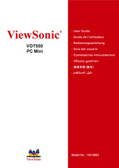 ViewSonic VOT550 Guia Del Usuario