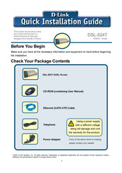 D-Link DSL-524T Guía Rápida De Instalación