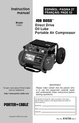 Porter Cable Job Boss C3551 Manual De Instrucciones