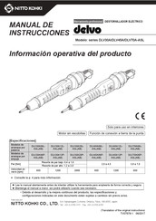 Nitto Kohki DLV45A06P-ASL(AB) Manual De Instrucciones