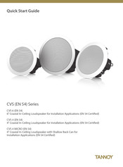 Tannoy CVS 6 Guia De Inicio Rapido