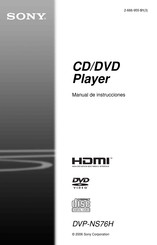 Sony DVP-NS76H Manual De Instrucciones