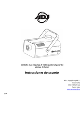 ADJ VF400 Instrucciones De Usuario