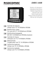 socomec DIRIS A40R Instrucciones De Servicio