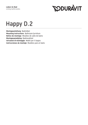Duravit Happy D.2 Instrucciones De Montaje