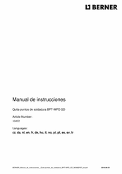 Berner 10492 Manual De Instrucciones