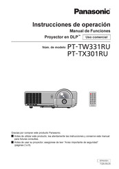 Panasonic PT-TW331RU Instrucciones De Operación