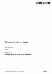 Berner BPT-AP BS SD Manual De Instrucciones