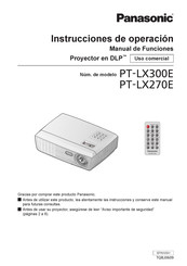 Panasonic DLP PT-LX270E Instrucciones De Operación