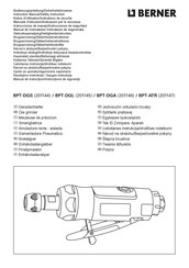 Berner BPT-ATR 201147 Instrucciones De Manejo