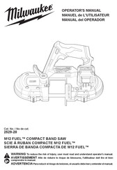 Milwaukee M12 FUEL 2529-20 Manual Del Operador
