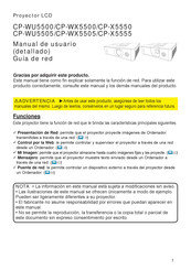 Hitachi CP-WU5500 Manual De Usuario