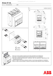 ABB Emax X1 UL Manual Del Usuario