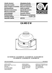 Vortice CA 150 Q MD E W Manual De Instrucciones