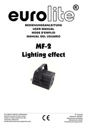 EuroLite MF-2 Manual Del Usuario