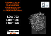 Lombardini LDW 702 Manual Uso Y Manutención