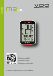 VDO Cyclecomputing M3 WL Manual Del Usuario