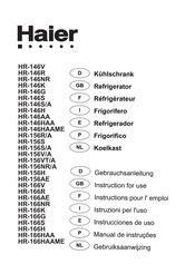 Haier HR-166V Instrucciones De Uso