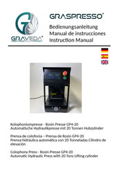 GRAVEDA GRASPRESSO GP4-20 Manual De Instrucciones