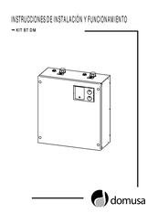 DOMUSA KIT BT DM Instrucciones De Instalación Y Funcionamiento