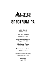 Alto Professional Spectrum PA Guia Del Usuario