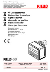 Riello 3744512 Instrucciones De Instalación, Montaje Y Funcionamiento