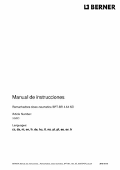 Berner 10493 Manual De Instrucciones