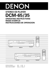Denon DCM-35 Instrucciones De Operación