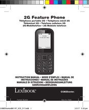 LEXIBOOK 2G Feature Phone Manual De Instrucciones