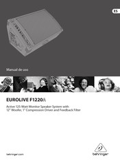 Behringer EUROLIVE F1220A Manual De Uso