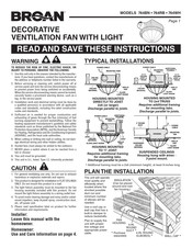Broan 764WH Manual De Instrucciones