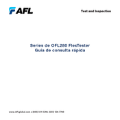 AFL NOYES FlexTester OFL280  Serie Guía De Consulta Rápida