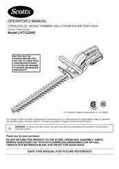 Scotts LHT12224S Manual Del Operador