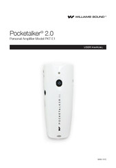 Williams Sound Pocketalker 2.0 PKT E1 Manual Del Usuario