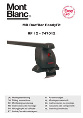 Mont Blanc MB RoofBar ReadyFit RF 12 Instrucciones De Montaje