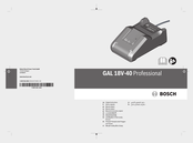 Bosch GAL18V-40 Manual De Instrucciones