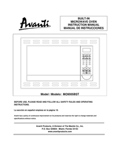 Avanti MO9005BST Manual De Instrucciones