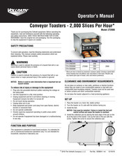 Vollrath JT2000 Manual Para Operadores