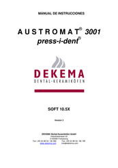 Dekema AUSTROMAT press-i-dent 3001 Manual De Instrucciones