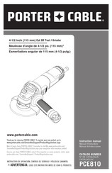 Porter Cable PCE810 Manual De Instrucciones