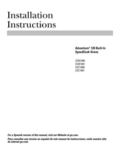 GE Advantium ZSC1001 Instrucciones De Instalación