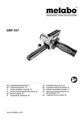 Metabo DBF 457 Manual Original