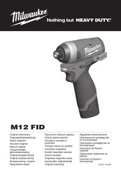 Milwaukee M12 FID Manual Original