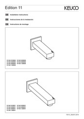 KEUCO Edition 11 51145 050051 Instrucciones De La Instalación