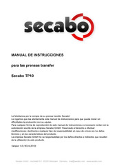 Secabo TP10 Manual De Instrucciones