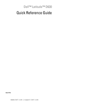 Dell Latitude D630 Guía De Referencia Rápida