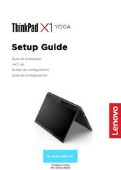 Lenovo ThinkPadX1 Yoga Guía De Configuración