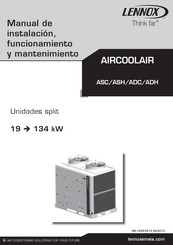 Lennox AIRCOOLAIR ASC 200D Manual De Instalación, Funcionamiento Y Mantenimiento